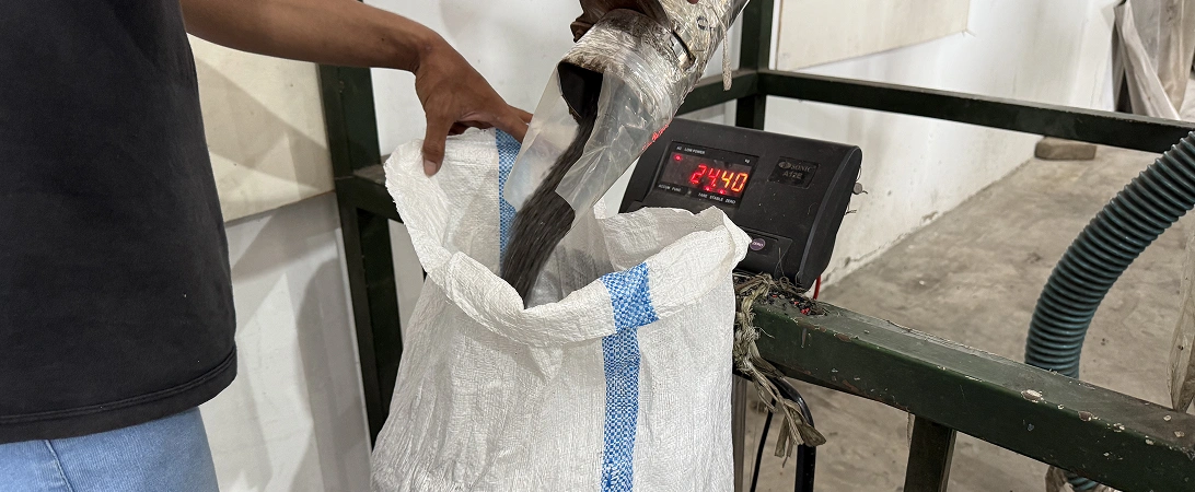 Recovered plastic process